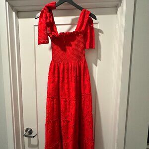 HILL HOUSE 2024 Collector's Edition Ribbon Ellie Nap Dress in Red